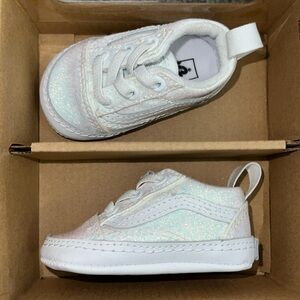 Infant Vans Glitter White Size 1